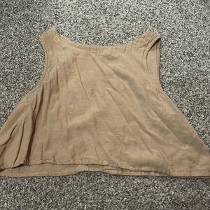 Tan Cropped Top